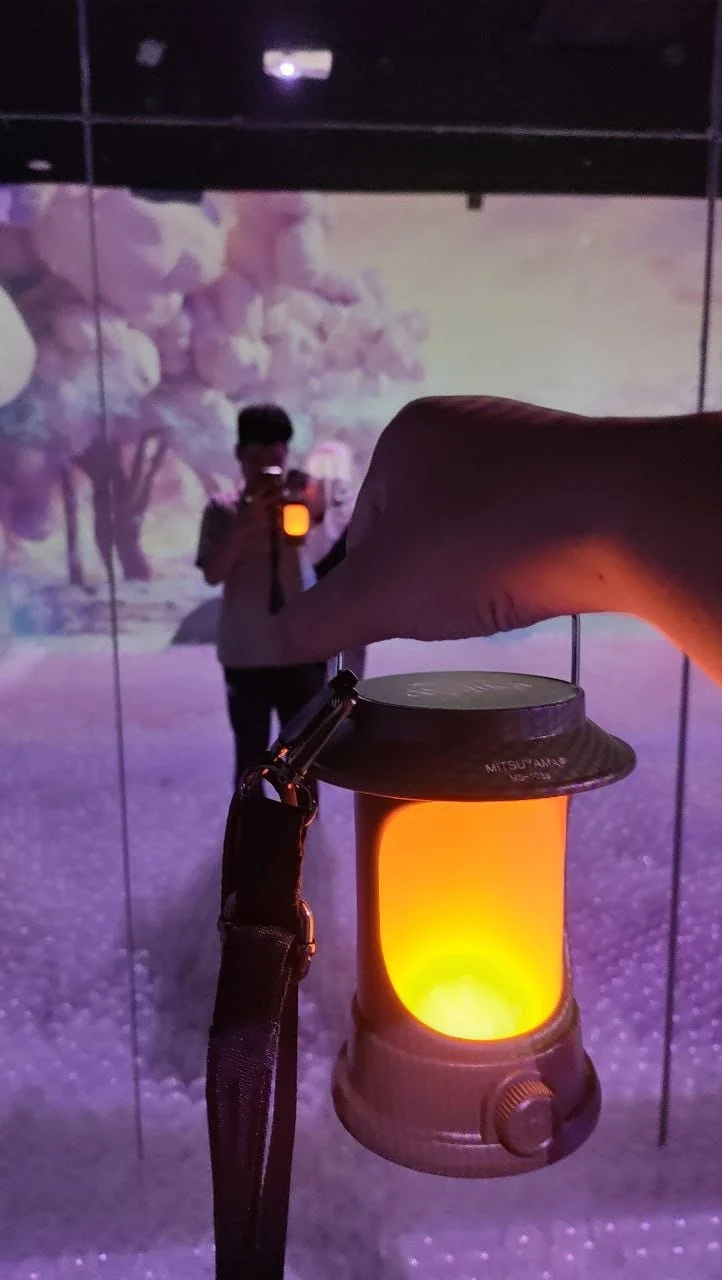 Interactive lantern device from the Nawa Majika project